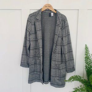 Oversize check blazer - Medium